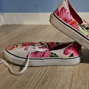 Vans Pink Hawaiian Floral Sneakers